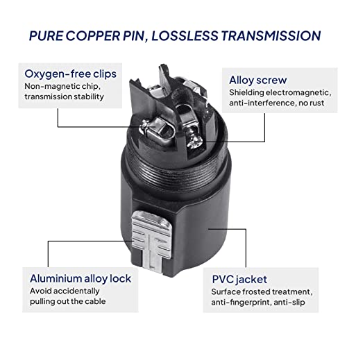 Sonoreboom Professional Speakon Male To Speakon Male Cable Speaker Wire With Twist Lock 2 Conductor Audio Amplifier Cord For Dj Stage Studio Ktv Bar Mixer Concert Public Broadcasting (80 Feet, 1Pc) #TOP2