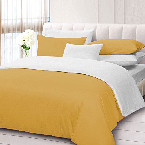 Funda de edredón reversible negro, ropa de cama algodón egipcio de 600 hilos