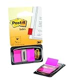 POST-IT Spender mit 50 schmalen Zeigefingern, 25,4 x 43,2 mm, Hot Pink, 12 Stück