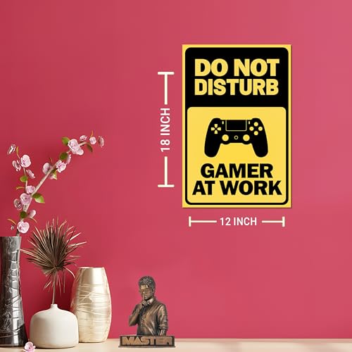 Image of Gaming Poster for Wall | Gaming Sticker for Wall | Gamer Posters Wall Design | Gaming Zone Wall Paper | Gamers Wall Poster for Home Room Decor | Gaming Posters for Bedroom, Door, Home Decor