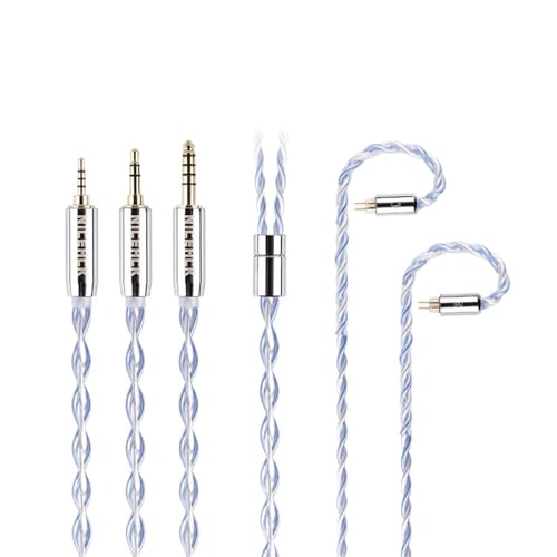 Cable 6N Silver Plated OCC Earphone Upgrade Wire miniatura 2