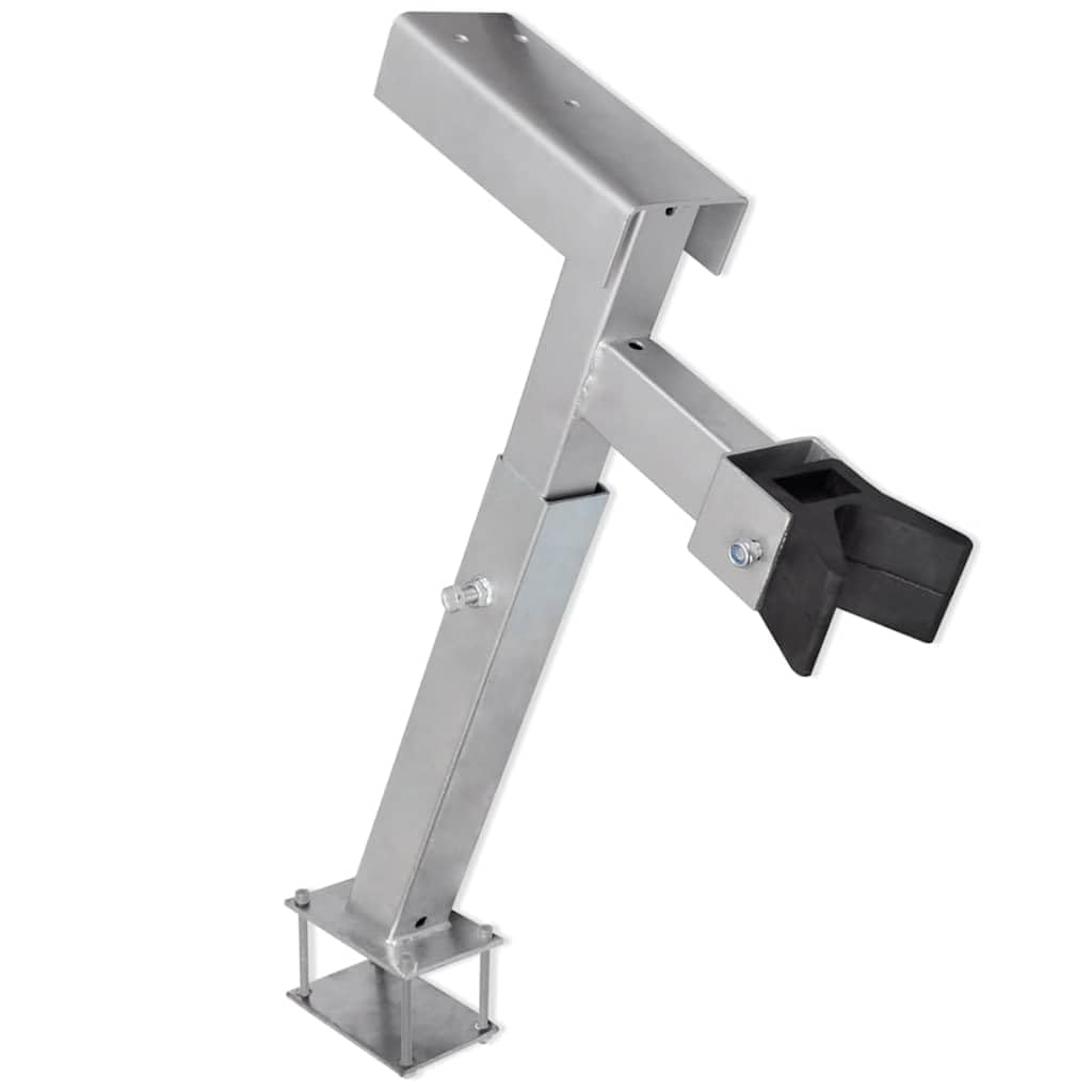 vidaXL Supporto Verricello per Rimorchio Barca, Regolabile 62–72 cm, Acciaio, Supporto Prua, Capacità 500–1000 kg, Spessore Acciaio 2,5 mm, Attrezzatura Sollevamento e Fissaggio Barca