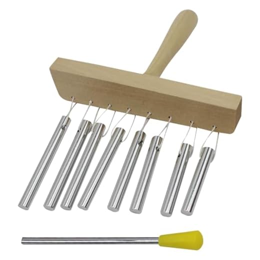 Carillones De Barra - Instrumento Musical De Percusión con Carillón De Viento con Mazo | Instrumento De Percusión Música Carillón De Viento Una Sola para Niños