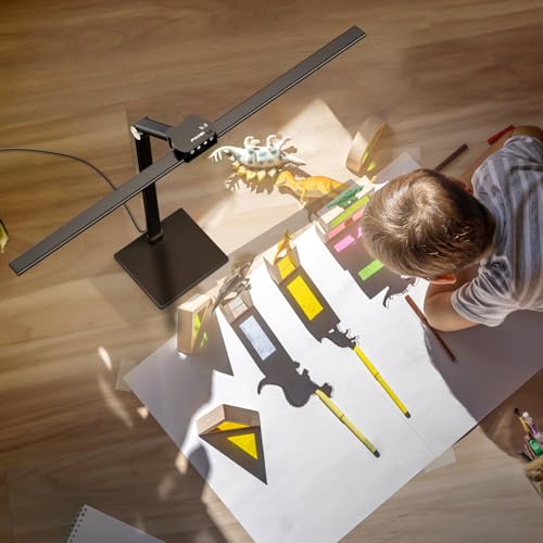 Fimei JW-5513 2-In-1 Led Desk Lamp With Clamp&Base, 24W Ultra Bright Tall Architect Desk Lamp With Motion Sensor Switch And Usb & Type-C Charging Port,5 Colors 5 Levels Dimmer Adjustable thumb #7