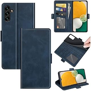 doeboe for Samsung Galaxy A13 5G Case, PU Leather Flip Folio Book Wallet Phone Case Cover, TPU Soft Rubber Protective Case with Magnetic Closure and Kickstand Card Holder Slots for Galaxy A13(Blue)
