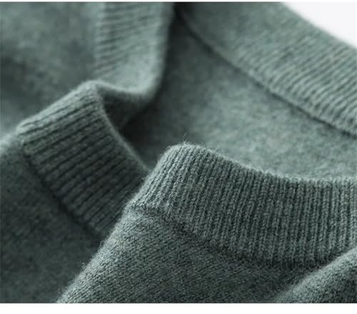 Men's Thin Woolen Sweater Round Neck Base Solid Color Sweater2