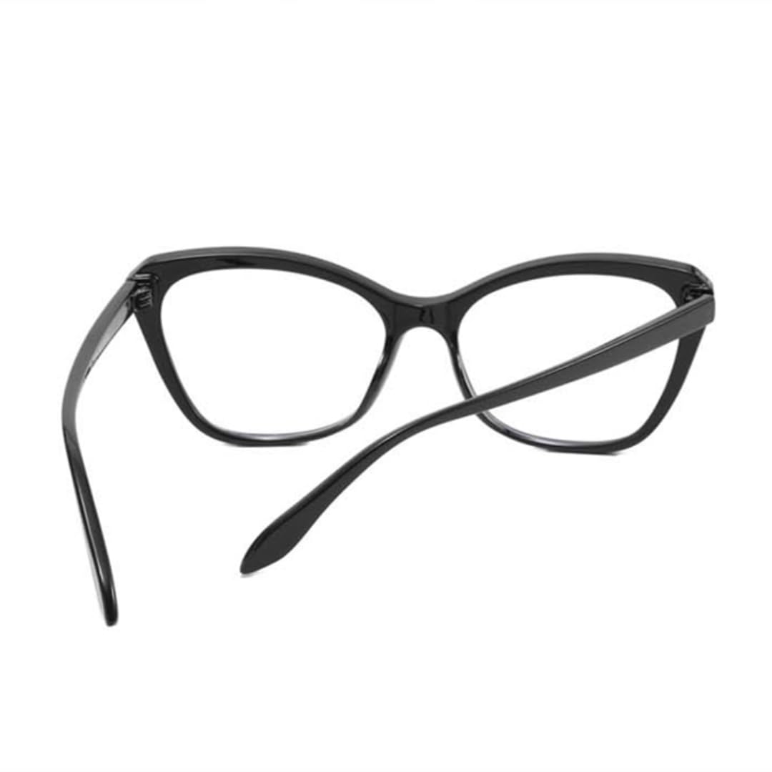 Montura de gafas de sol de moda para mujer, estilo ojo de gato, transparente.