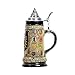 Hao-zhuokun Jarra de Cerveza Jarra de Cerveza Medieval con Tapa,Jarra de cerámica Multicolor en Forma de Jarra Jarra de Cerveza,día del Padre,Navidad G