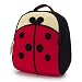 Dabbawalla Bags Cute as a Bug Ladybug Kids' Preschool & Toddler Backpack Red/Black