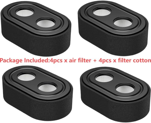 593260 Air Filter, 798452 334404 Lawn Mower Air Filter for Briggs and Stratton 550ex 675exi 725exi Series, for Troy Bilt TB110 TB200 TB230 Lawnmower and More(4 Pack)
