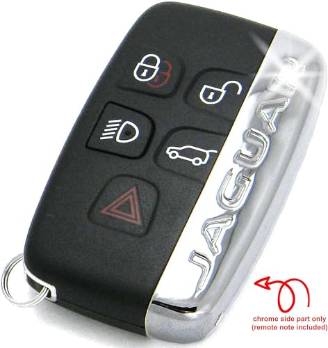 RemoteOverstock for Replacement Chrome (Side) Remote Cover for JAGUAR and for Land Rover Range Rover Remote fits 2011-2020 Key Fob E-Pace F-Pace F-Type XE XF XJ LR2 LR4 Evoque Sport – FCC ID: