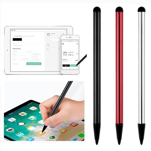 3Pcs Universal Phone Tablet Touch Screen Pen Stylus for Android iPhone iPad Flimikun - Thumbnail 6