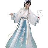 La robe Hanfu traditionnelle chinoise for femme est fabriquée dans un tissu doux et confortable, très agréable à porter et adapté à un usage quotidien.