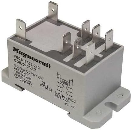 Enclosed Power Relay, 8 Pin, 12Vdc, Dpdt