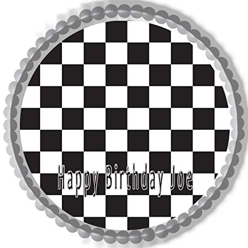 Chess Board - Edible Cake Topper - 6" round