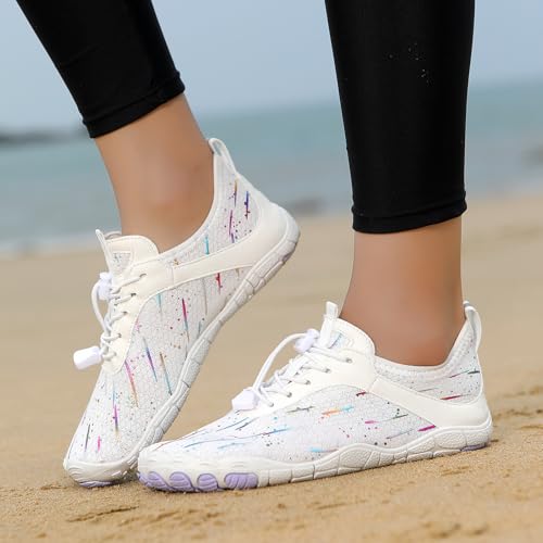 Image of Hiking Barefoot Shoes for Women Men Breathable & Non-Slip Athletic Barefoot Wide Toe Water Shoes Lightweight Perfect for Walking,Running,and Swimming
