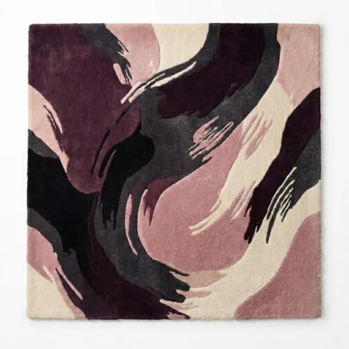 Image of Hand Tufted Premium Wool Abstract Artistic Brushstroke Design Carpet for Living Room, Bedroom, Office & Home Decor Size 12x18 Feet