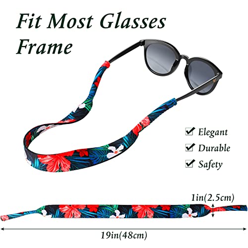Image of Flutesan Sunglasses Strap Floating Neoprene Eyewear Retainer Anti Slip Adjustable Sports Eyeglasses Strap for Outdoors Sports
