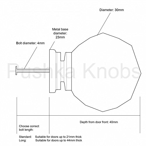 Trasparente Cristallo Sfaccettata Taglio Vetro