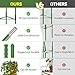 Halatool 6 Pack Tomato Cages for Garden Plant Support Stakes, 48 Inch Adjustable Tomato Trellis for Pots & Raised Garden Bed, Tomato Cage for Climbing Plants Eggplant Pepper Cucumber Bean Outdoor
