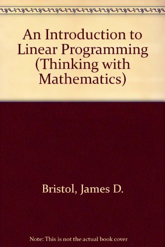 An Introduction to Linear Programming (Thinking... B000NCRW4W Book Cover
