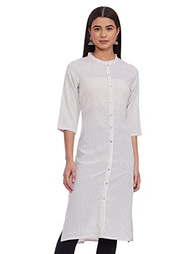 Image of W for Woman Women's Polyester Regular Kurta