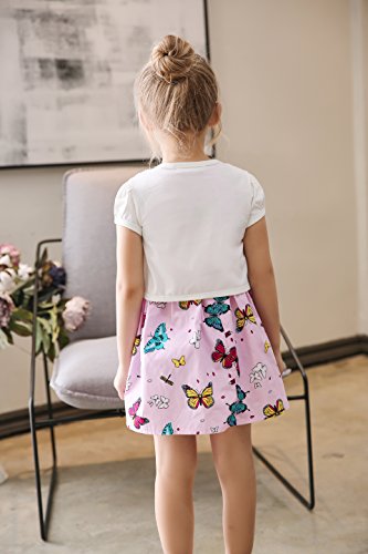 Little Girls Bolero Short Sleeve Cap Lace Top (7-8 Years,Ivory Short Sleeve)3