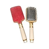 Diamantbesetzte Kammbürste, mit Stick gebohrt, Airbag-Massagekamm, Damen...