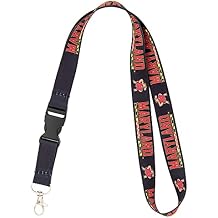 Desert Cactus University of Maryland Lanyard Car Keys ID Badge Holder Keychain Detachable Breakaway Snap Buckle Black