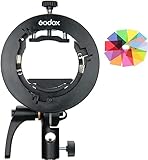 Godox S2 Bowen Mount S-Type Flash Holder Bracket for Godox V1 V860II AD200 AD200Pro AD400Pro Speedli