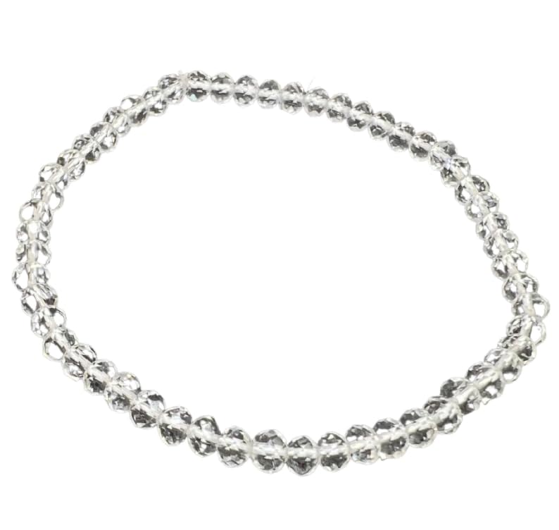 ARE - Aeora Rocks : Faceted Clear Quartz Bead Bracelet (4mm Bead Size) - Original Faceted Clear Quartz Bracelet for Clarity and Energy Amplification - for Men and Women (B0CYPHKWGF) Amazon Price History, Amazon Price Tracker