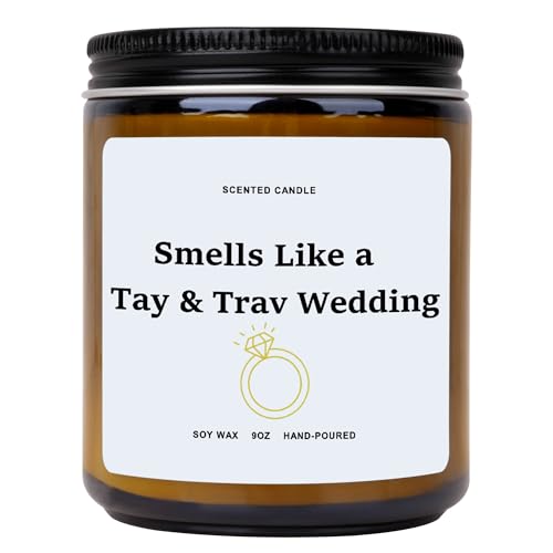 Taylor Inspired Gifts Birthday Candle Gift for Best Friends Cool Fan Gifts for Women Adult Sports Fans Natural Soy Wax Lavender Candle Room Decor Tay & Trav Taylor Merch Themed Gift Ideas
