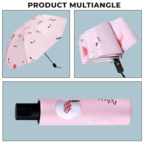 Image of Kraptick Printed Travel Umbrella for Rain, UV, Wind Proof, Water-Proof Umbrella for Men /Women /Boys /Girls /Kids (UMBR-02)