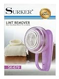  SURKER SK-679 Quitapelusas Electrico con Bateria Recargable Deposito Extraible para Ropa Camiseta Pantalon Chaquetas Jersey Sudadera