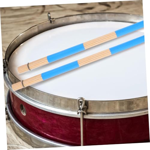 HANABASS 1 par paquete profesional de pinceles de percusión de madera para músicos de jazz y folk con diseño portátil y bolsa de tela miniatura 5