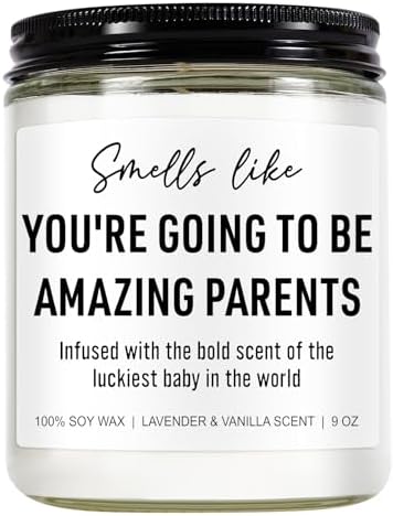 Younift Cute Candle, New Parents Gifts for Couples, New Mom & Dad...