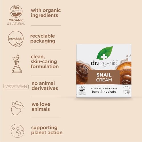 Dr. Organic Snail Gel Cream 50 Ml