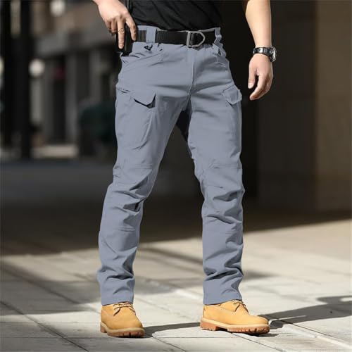 Image of Shasmi Black Mens Durable Comfy, Solid Color, Drawstring Waist, Casual Style, Breathable Fabric, Outdoor, Utility Multi-Pocket Design Cargo Trousers Pants for Men (MCargo 152)