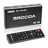 HDMI 2.1 Switch 8k@60hz, 4K@120Hz 3 Eingänge 1 Ausgang HDMI Switcher, 3 Port...