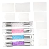 SAFIGLE 4Juegos Estampador de Doble Herramienta de Manicura Estampado Compacto y Material para Decoración