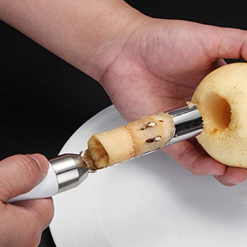Escorredor de frutas em aço inoxidável UPKOCH Apple Corer de abacaxi para cantos de frutas e vegetai