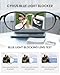 Cyxus Nerd Glasses Round Blue Light Glasses for Women Men Reduce Eye Strain UV Blocking for Computer Screen（8065T01 Black）