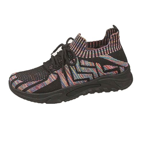 Baskets en tricot respirantes pour femme avec semelle ultra souple