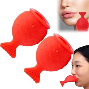 Aspiradora De Labios,Fish Lip Plumper,Lip Plumper Device,Lip Plumper Tool,Lip Sucker Plumper Tool,Fish Shaped Soft Silicone Lip Plumper,Natural Pout Mouth Tool Sexy Lip Mouth (2)
