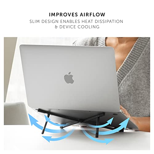 Image of Native Union Fold Laptop Stand - Ultra-Slim Foldable & Portable Laptop Stand - Ergonomic & Optimized Viewing Angle - for 13 to 16 Inch MacBooks & Laptops, 10 to 16 Inch iPads & Tablets (Sandstone)