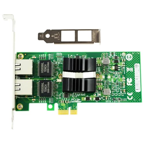 82576-T2 Adaptador Gigabit Ethernet PCI-E X1 RJ45 para servidor 82576 EB 1000M tarjeta de red igual a E1G42ET miniatura 2