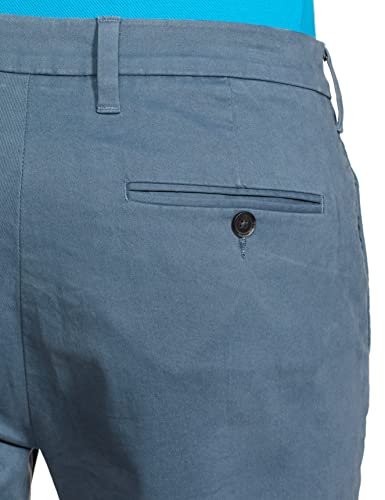 Image of Marks & Spencer Mens Solid Mid Rise Slim Fit Chinos