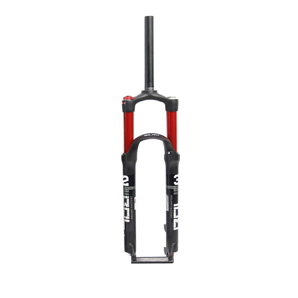 WIQUYBML Mountain Bike Suspension Forks, 26inch MTB Lightweight Aluminum Alloy Lock Shoulder Travel:100mm Shock Fork (Color : B, Size 26inch)
