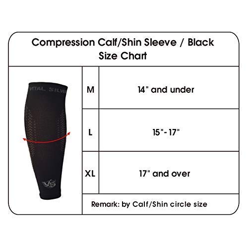 Vital Salveo, Compression Calf/Shin Sleeves for Basketball Running, Jogging, Fitness, Cycling - Image 4
