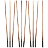 OSALADI 10 Stück Kohlefaserstäbe Rund 8X355mm Leicht Formbar Hohe Elektrische Leitfähigkeit Bastelzubehör für Selbstgemacht Projekte und Elektronik